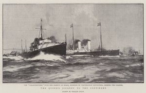 Die Reise der Königin auf den Kontinent von Charles Edward Dixon