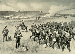Die City of London Imperial Volunteers bei Doornkop am 29. Mai, 1901 von Charles Edwin Fripp