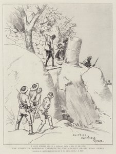 Der Aufstand in Rhodesien, Kämpfe in den Granit-Kopjes bei Gwelo von Charles Edwin Fripp