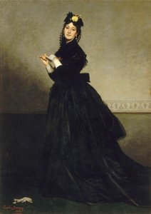 La Dame aux gants Die Dame mit dem Handschuh, 1869 von Charles Emile Auguste Carolus Duran