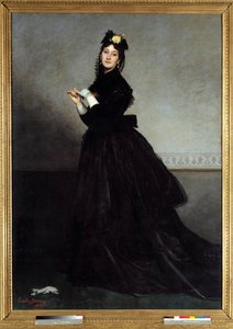 Die Dame im Handschuh Gemälde von Emile Auguste Carolus Duran (1837-1917) 1869 So. 2,28 x 1,64 m Paris, Musée d