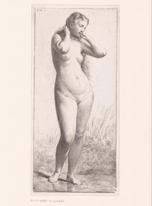 Stehende nackte Frau