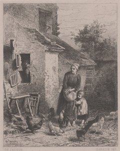 Ein Eck des Hofes, oder Un Coin de Cour