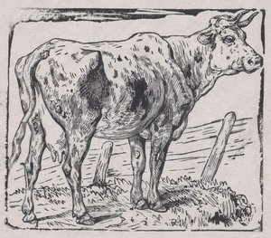 Eine Kuh, ca. 1853 von Charles Emile Jacque
