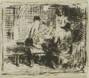 Trinker von Charles Emile Jacque