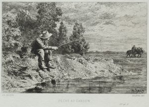 Angeln von Charles Emile Jacque