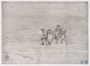 Flucht nach Ägypten, 1848 von Charles Emile Jacque