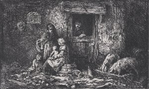 Tor zum Bauernhof, ca. 1850