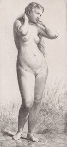 Junge Frau im Bad, 1866
