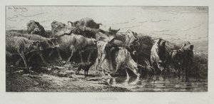 Die Tränke von Charles Emile Jacque