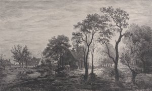 Landschaft, nach einer Skizze von Eglon van der Neer, 1862