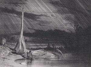 Der Fischer, Regenwetter, ca. 1853