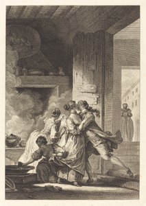 Man denkt nie an alles von Charles Emmanuel Patas after Jean Honoré Fragonard