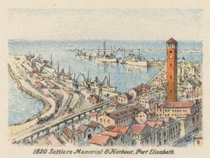 Südafrika: 1820 Siedlerdenkmal und Hafen, Port Elizabeth von Charles Ernest Peers