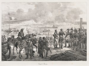 Lager in Boulogne, frühes 19. Jahrhundert von Charles Etienne Pierre Motte