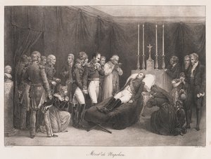 Tod Napoleons, frühes 19. Jahrhundert von Charles Etienne Pierre Motte