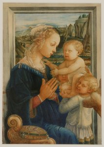 Die Madonna mit Kind, nach Lippi, ca. 1876-80