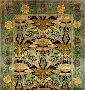 Ein Donegal-Wollteppich mit Blumendesign, ca. 1903 von Charles Francis Annesley Voysey