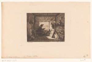 Atelier eines Künstlers (Serie mit Landschaften und Ereignissen rund um Wasser) von Charles Francois Daubigny
