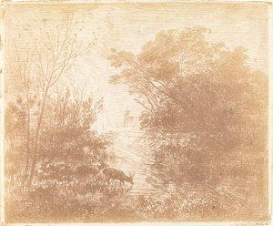 Hirsche (Les Cerfs) von Charles Francois Daubigny