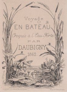 Frontispiz, Voyage en bateau, 1862 von Charles Francois Daubigny
