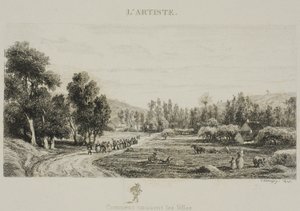 Wie Städte geboren werden (Hochzeit im Dorf) von Charles Francois Daubigny