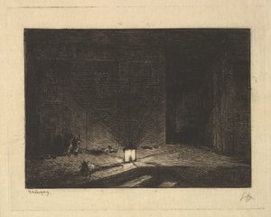 Innenraum eines Gasthauses, 1861-62