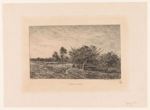 Landschaft mit Apfelbäumen von Charles Francois Daubigny
