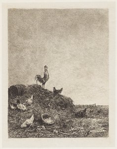Der Gesang des Hahns von Charles Francois Daubigny