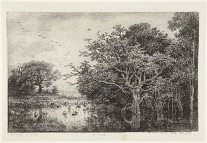 Der Storchensumpf von Charles Francois Daubigny