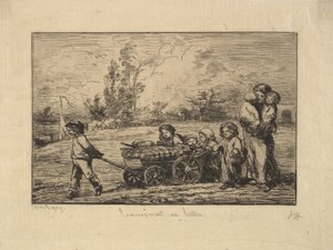 Einsteigen ins Boot, 1861 von Charles Francois Daubigny