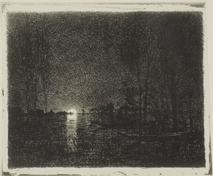 Nachteffekt von Charles Francois Daubigny