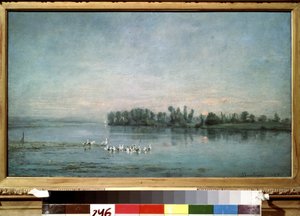 Morgen. Gemälde von Charles-Francois Daubigny (1817-1878) 1858 Puschkin-Museum, Moskau von Charles Francois Daubigny