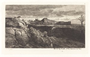Ruinen des Schlosses von Cremieux von Charles Francois Daubigny