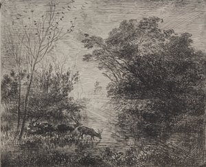 Hirsche von Charles Francois Daubigny