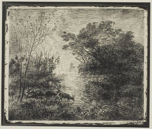 Hirsche von Charles Francois Daubigny