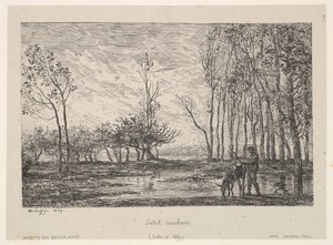 Sonnenuntergang, 1859 von Charles Francois Daubigny