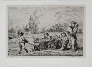 Die Bootsfahrt: Umzug ins Le Botin Die Schiffsausstattung oder Umzug zum Boot, 1861 von Charles Francois Daubigny