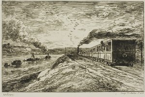 Die Abreise (Die Rückkehr) von Charles Francois Daubigny