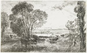 Die hydraulische Maschine, 1862 von Charles Francois Daubigny