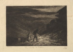 Die Suche nach einem Gasthaus, 1861