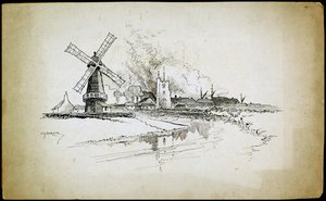 Wellington Windmühle, Barking, Greater London von Charles George Harper
