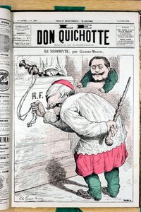 Cover von „Le Don Quixote“, Nummer 200, Satirisch in Farben