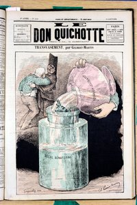 Cover von „The Don Quixote“, Nummer 113, Satirisch in Farben