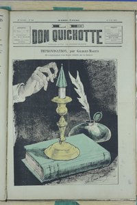 Illustration von Charles Gilbert-Martin (1839-1905) für das Cover von Le Don Quixote, Nr. 52 von Charles Gilbert Martin