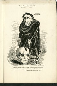 Illustration von Charles Gilbert-Martin (1839-1905) in „Zeitgenössische Grimassen“