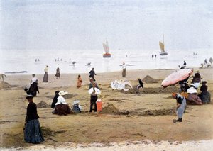 Bei Ebbe. Gillot-Gravur, um 1900