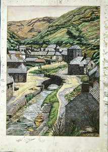 Boscastle, Cornwall, um 1919 von Charles Ginner