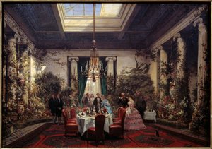 Frühstück bei Prinzessin Mathilde Letizia Bonaparte, rue de Courcelles in Paris