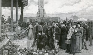Ein Londoner Jahrmarktstag auf dem Metropolitan Cattle Market von Charles Green